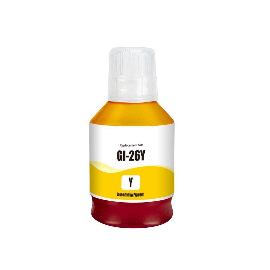 Compatible Canon GI-26Y 4423C001 Ink Bottle Yellow 14K 132ml - TonerParts