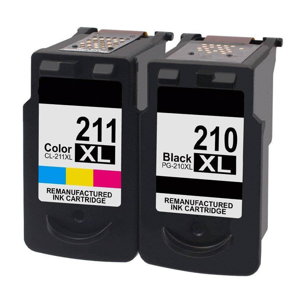 Compatible Canon PG-210XL CL-211XL Ink Cartridge Value 2 Pack - TonerParts