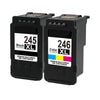 Compatible Canon PG-245XL CL-246XL Ink Cartridges High Yield 2 Pack
