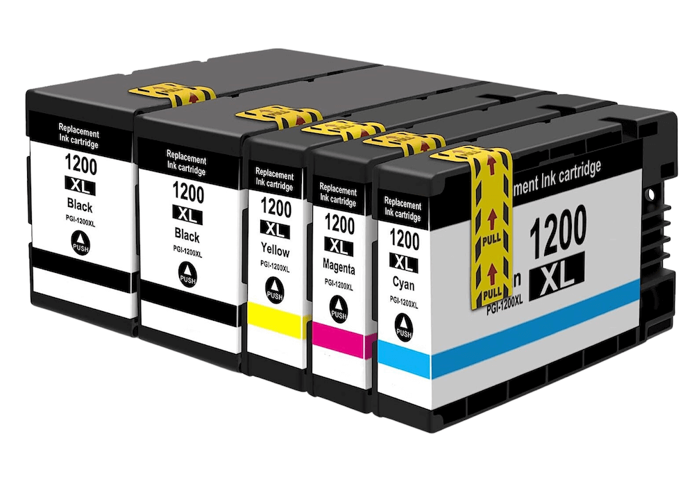 Compatible Canon PGI-1200XL Ink Cartridges BCYM 5Pack - TonerParts