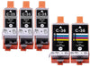Compatible Canon PGI-35 CLI-36 Ink Cartridges Black and Color 5 Pack