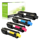 Compatible Combo Dell H625 H825 S2825 Toner Cartridges BCYM 4 Pack