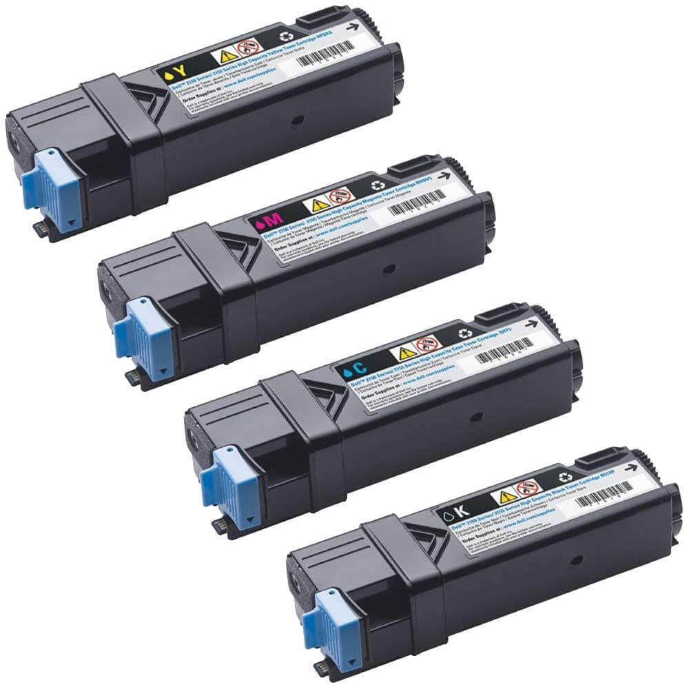 Compatible Dell 2150 Toner Cartridges for BCYM Value Pack - TonerParts