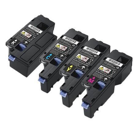 Compatible Dell E525 E525W Toner Cartridges BCYM Value Pack - TonerParts