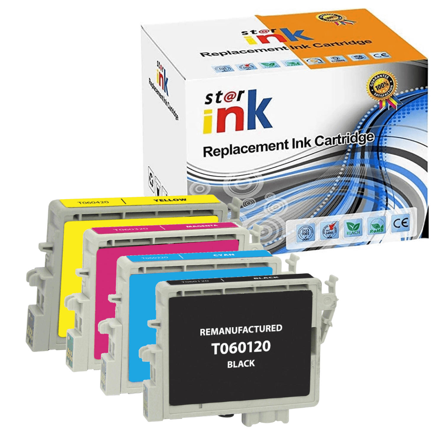 Compatible Epson 60 T060 Ink Cartridge BCYM Value Pack - TonerParts