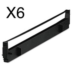 Compatible Epson 8755 Ribbon Cartridge For MX 286 Black 6 Pack