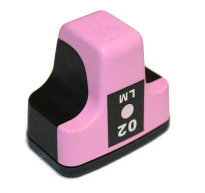 Compatible HP 02 C8775WN Ink Cartridge Light Magenta 240 Pages