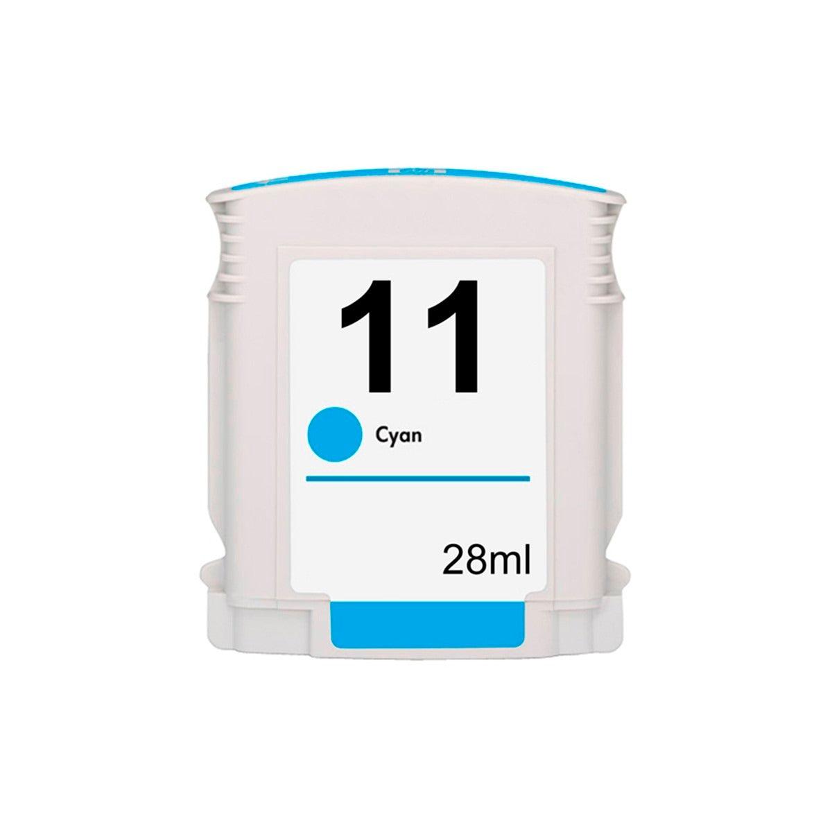 Compatible HP 11 C4836A Ink Cartridge Cyan 1.75K Pages - TonerParts