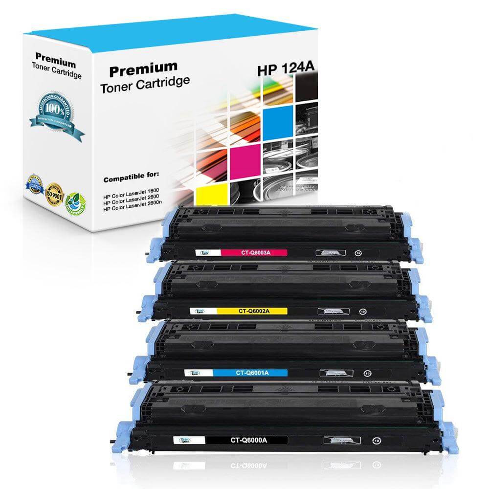 Compatible HP 124A Toner Cartridges BCYM Value Pack - TonerParts