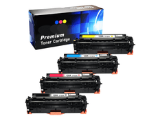 Compatible HP 128A Toner Cartridges BCYM Value Pack