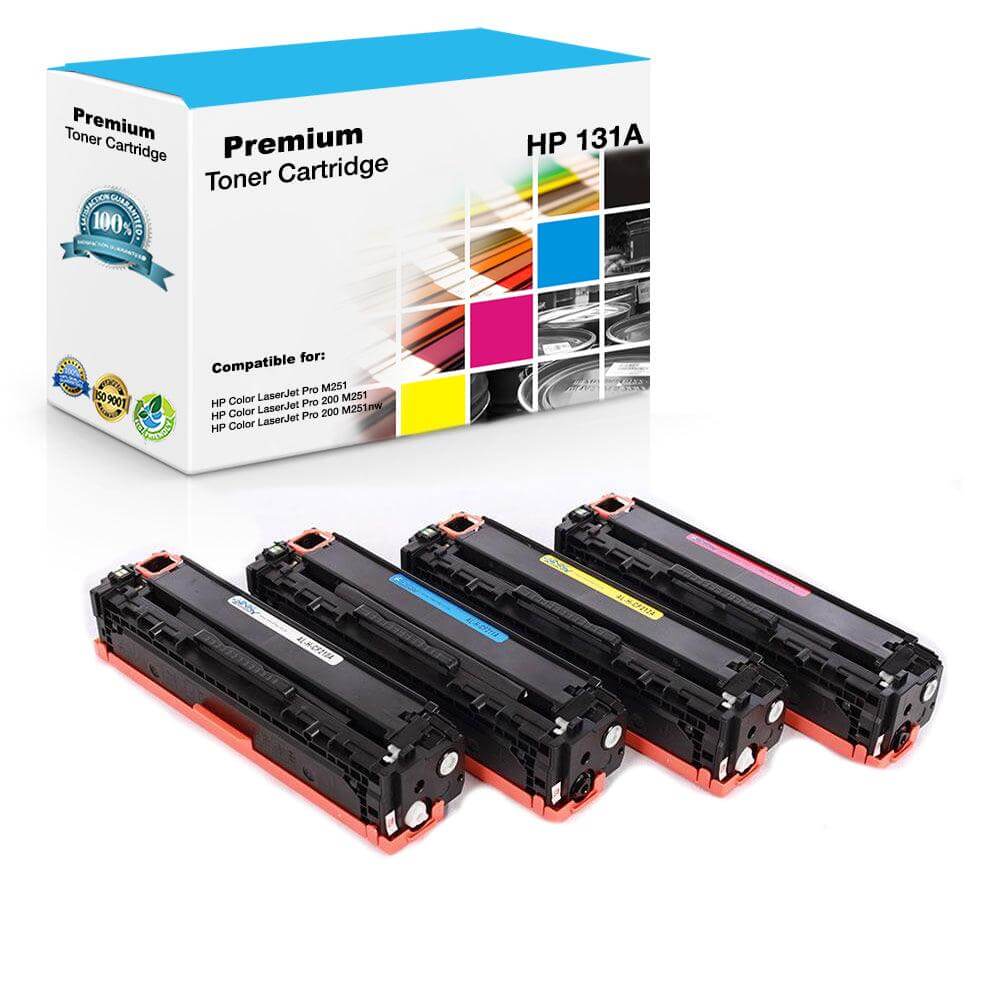 Compatible HP 131X CF210X CF211A CF212A CF213A Toner Cartridges Value Pack - TonerParts
