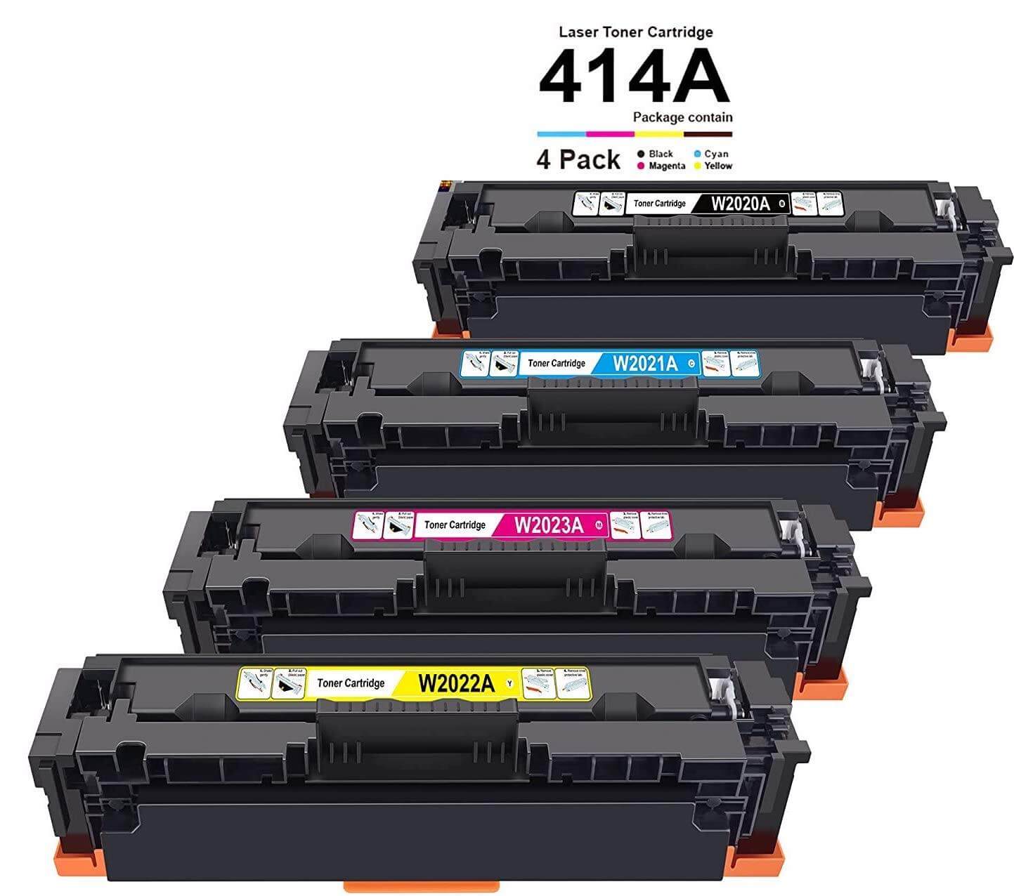 Compatible HP 414A Toner Cartridges BCYM With Chip Value Pack - TonerParts
