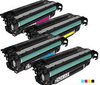 Compatible HP 508A CF360A CF361A CF363A CF362A Toner Cartridges Value Pack