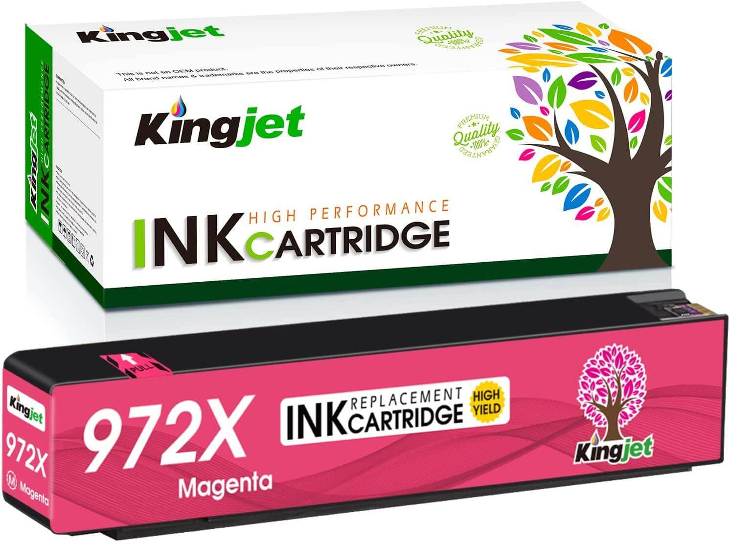Compatible HP 972X L0S01AN Ink Cartridge Magenta 7K - TonerParts