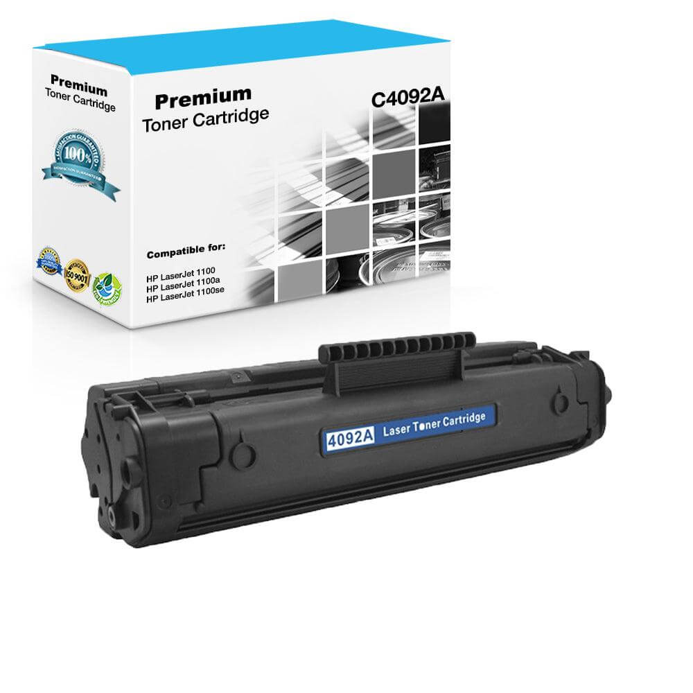 Compatible HP C4092A 92A Toner Cartridge Black 2.5K - TonerParts