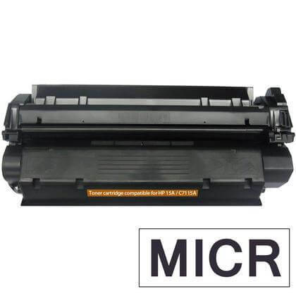 Compatible HP C7115A 15A MICR Toner Cartridge Black 2.4K - TonerParts