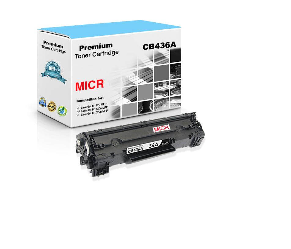 Compatible HP CB436A 36A MICR Toner Cartridge Black 2K - TonerParts