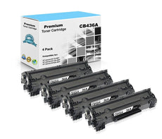 Compatible HP CB436A 36A Toner Cartridge Black 2K 4 Pack