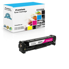 Compatible HP CC533A 304A Toner Cartridge Magenta 2.8K