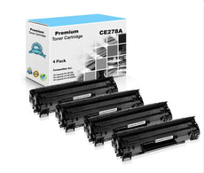 Compatible HP CE278A 78A Toner Cartridge Black 2.1K 4 Pack