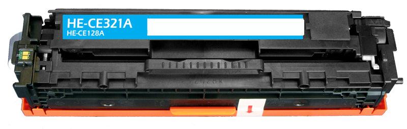 Compatible HP CE321A 128A Toner Cartridge Cyan 1.5K - TonerParts