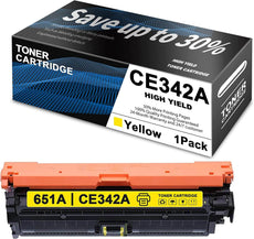 Compatible HP CE342A 651A Toner Cartridge Yellow 16K