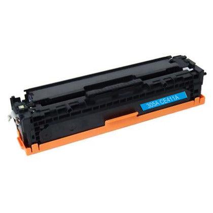 Compatible HP CE411A 305A Toner Cartridge Cyan 2.6K - TonerParts