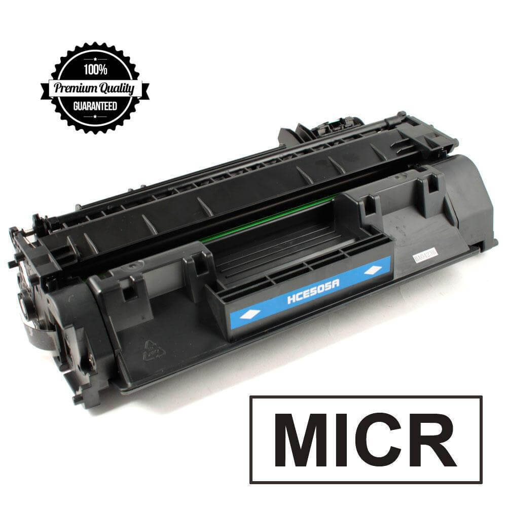 Compatible HP CE505A 05A MICR Toner Cartridge Black 2.3K - TonerParts
