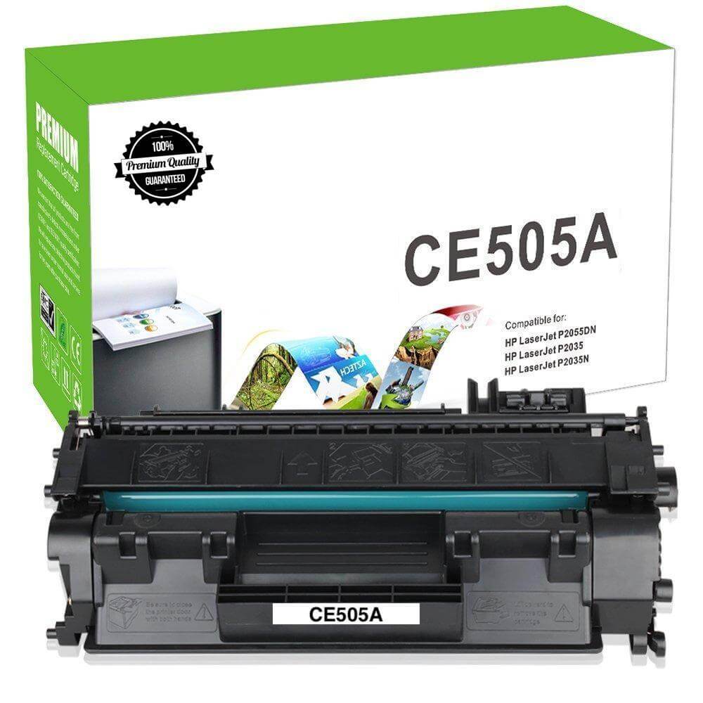 Compatible HP CE505A 05A Toner Cartridge Black 2.3K - TonerParts