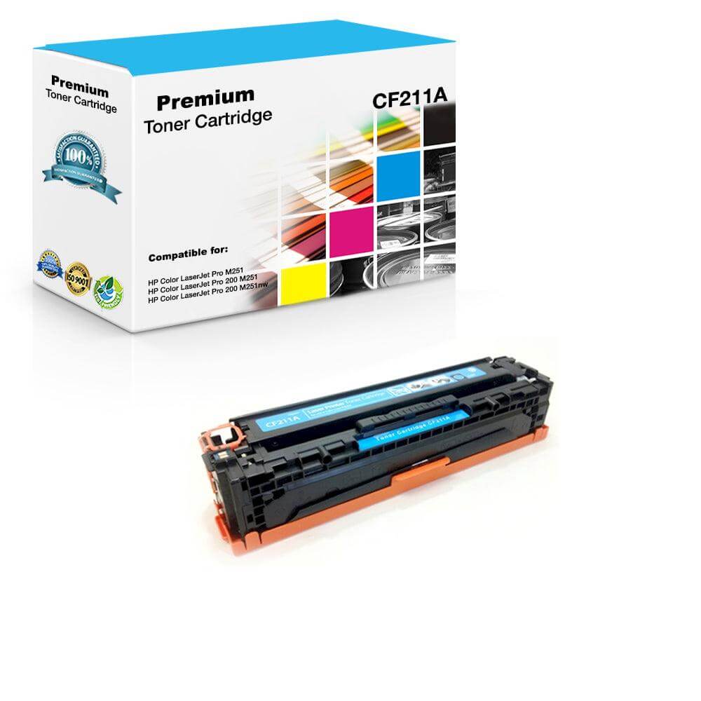 Compatible HP CF211A 131A Toner Cartridge Cyan 1.8K - TonerParts