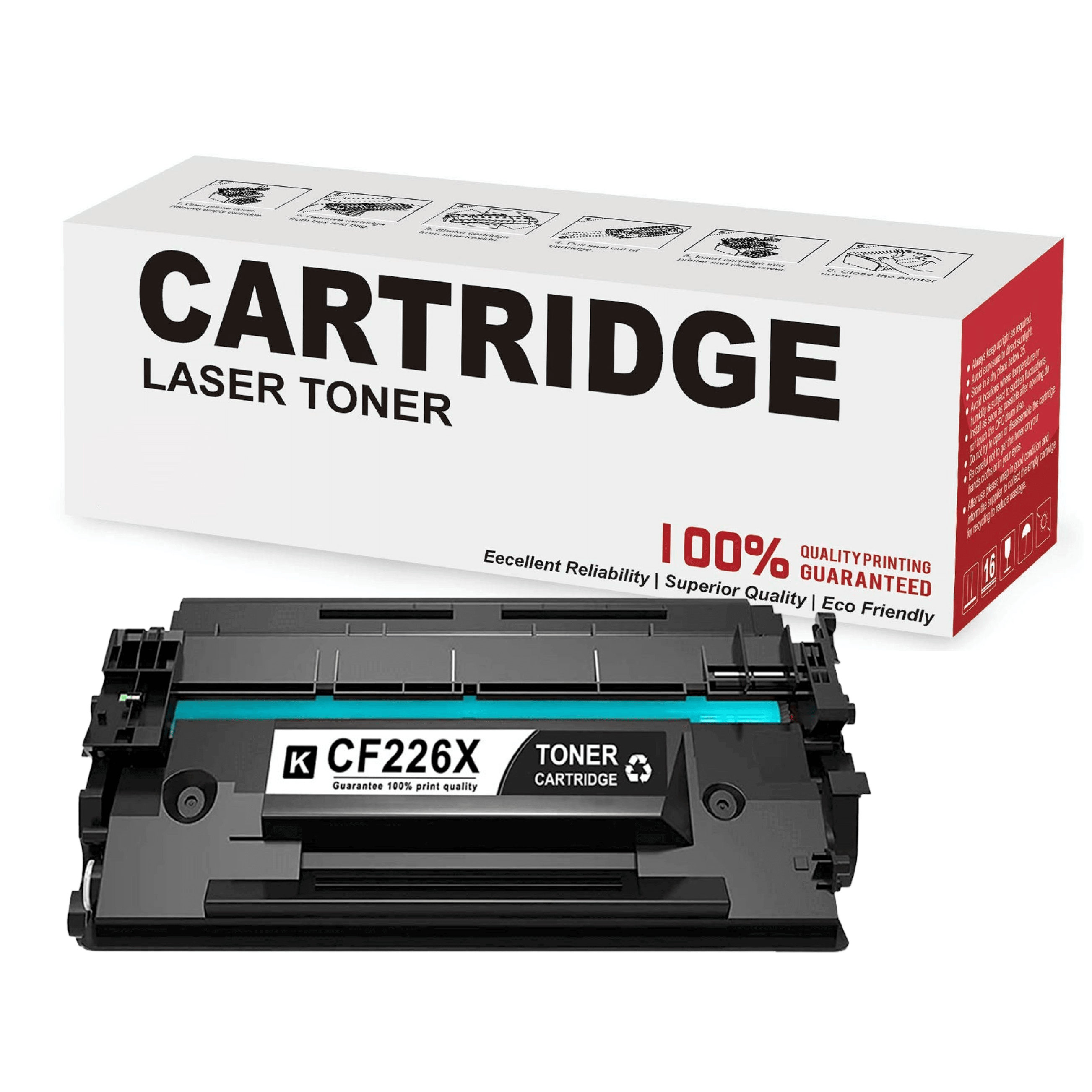 Compatible HP CF226X 26X Toner Cartridge Black 9K - TonerParts