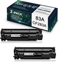 Compatible HP CF283A 83A Toner Cartridge 2 Pack Black 1.5K