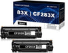 Compatible HP CF283X 83X Toner Cartridge 2 Pack Black 2.2K