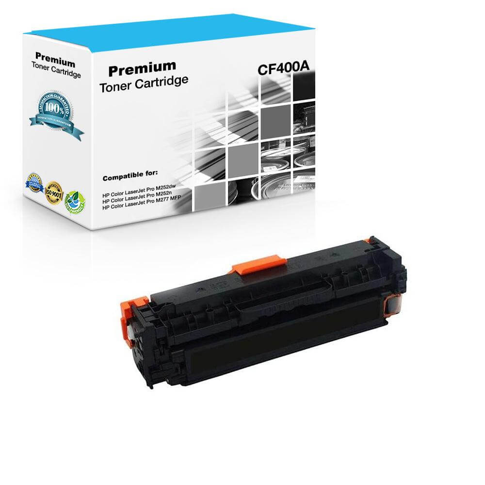 Compatible HP CF400A 201A Toner Cartridge Black 1500 Pages - TonerParts