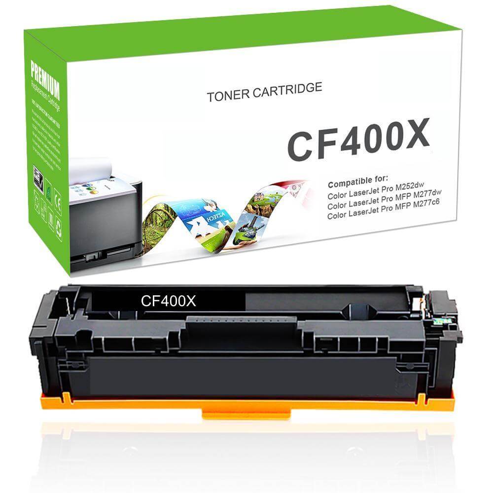 Compatible HP CF400X 201X Toner Cartridge Black 2800 Pages - TonerParts