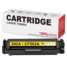 Compatible HP CF502A 202A Toner Cartridge Yellow 1300 Pages