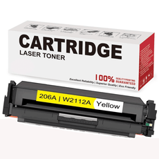 Compatible HP W2112A 206A Toner Cartridge Yellow OEM Chip (Without toner level) 1.25K