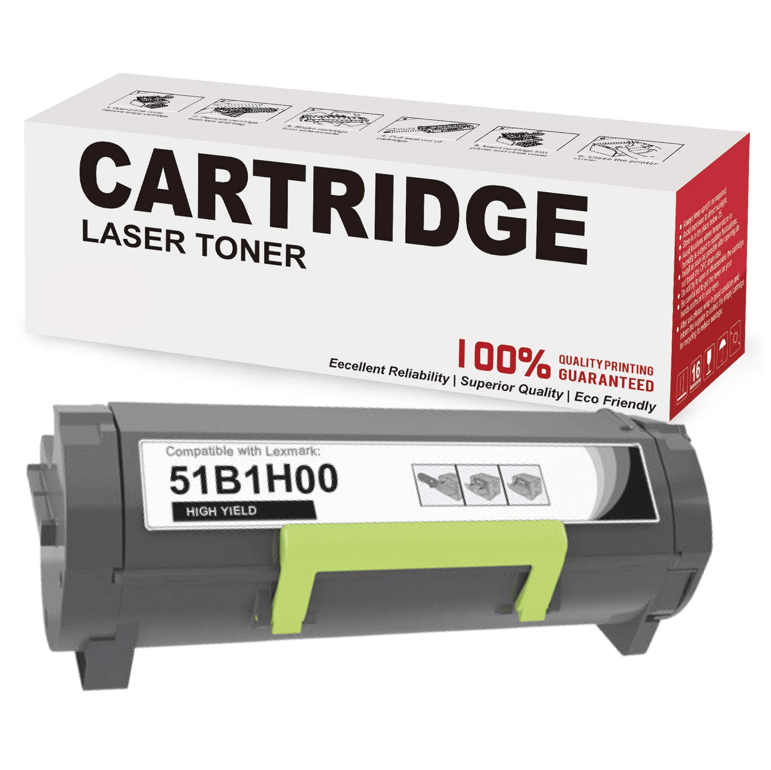Compatible Lexmark 51B1H00 511X Toner Cartridge Black 8.5K - TonerParts