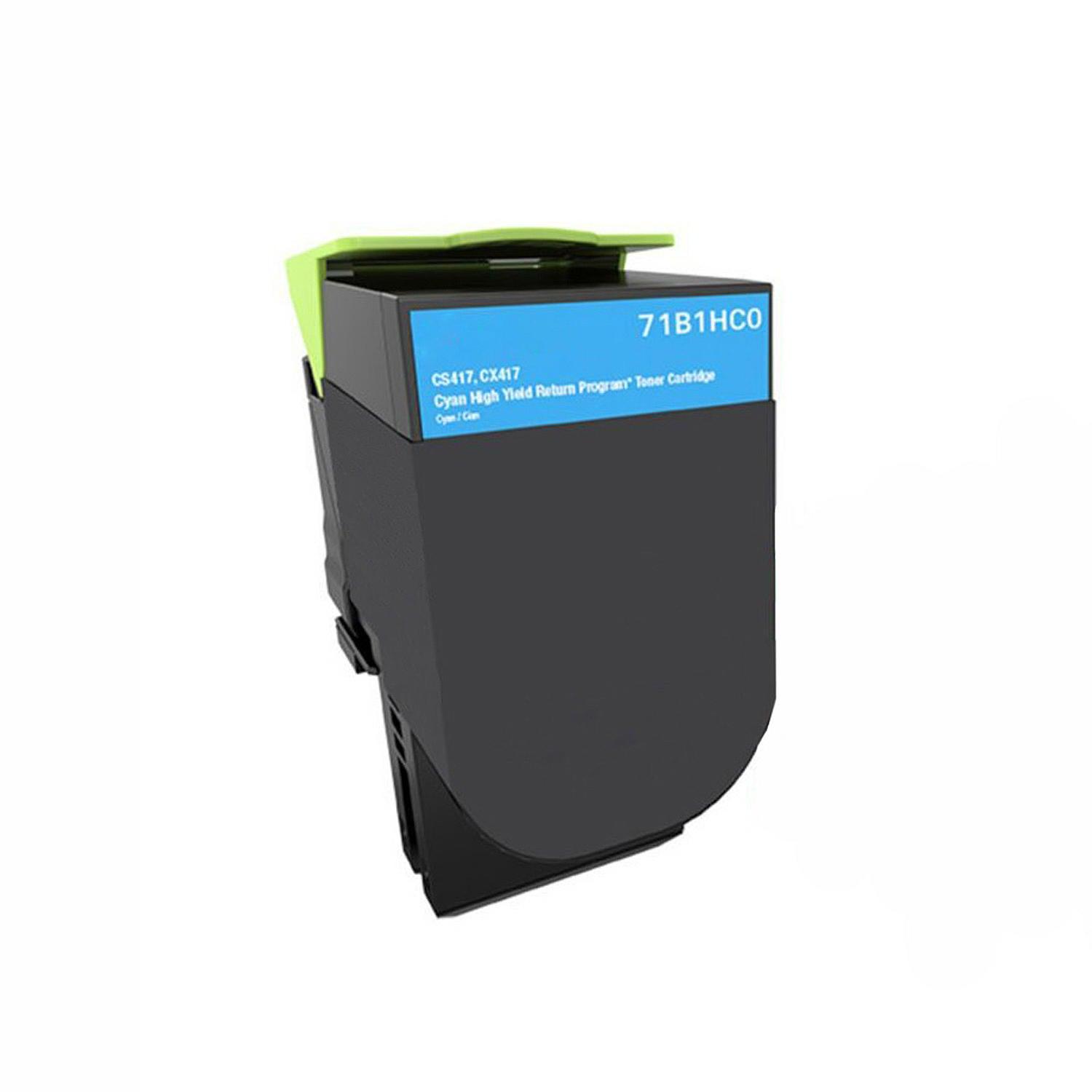 Compatible Lexmark 71B1HC0 Toner Cartridge Cyan 3.5K - TonerParts