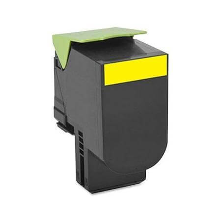 Compatible Lexmark 80C1SY0 801SY Toner Cartridge Yellow 2K - TonerParts