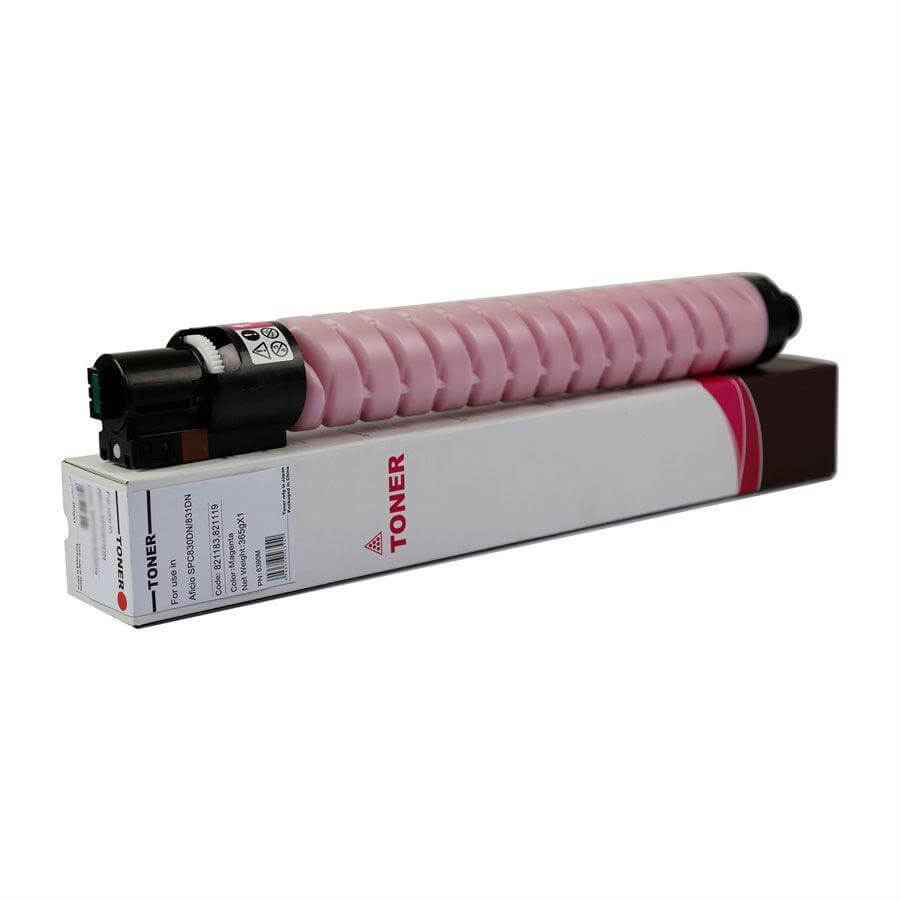 Compatible Ricoh 821119, 821183 Toner Cartridge Aficio SP C830DN Magenta 27K - TonerParts