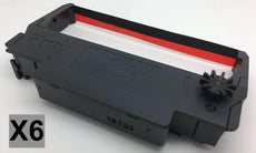 Compatible Star Micronics RC200PL R2866 Ribbon Cartridge B/R 6 Pack