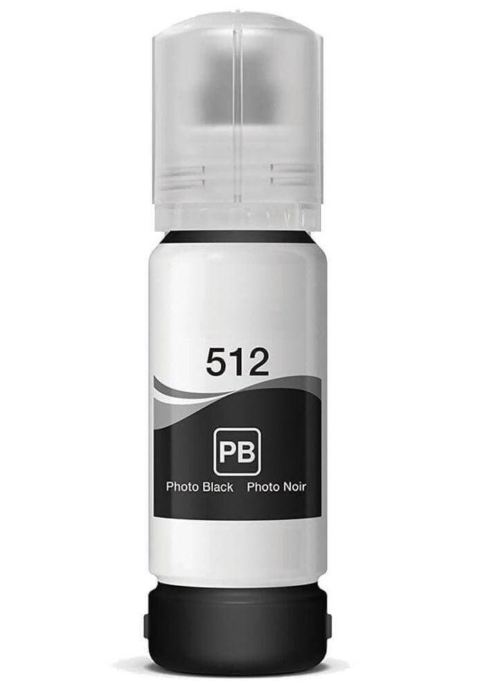 Compatible T512 T512120 Ink Bottle Inkjet Photo Black 6.5K - TonerParts