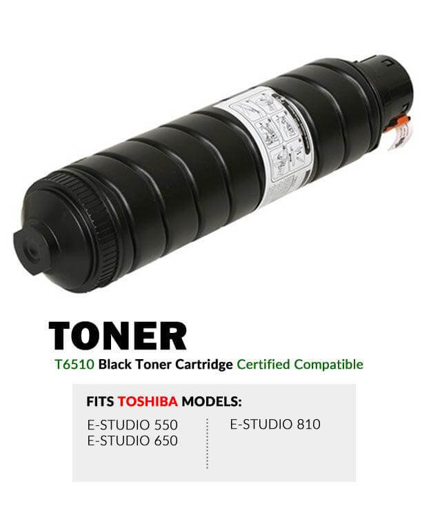 Compatible Toshiba T-6510 T6510 Toner Cartridge Black 60.1K - TonerParts