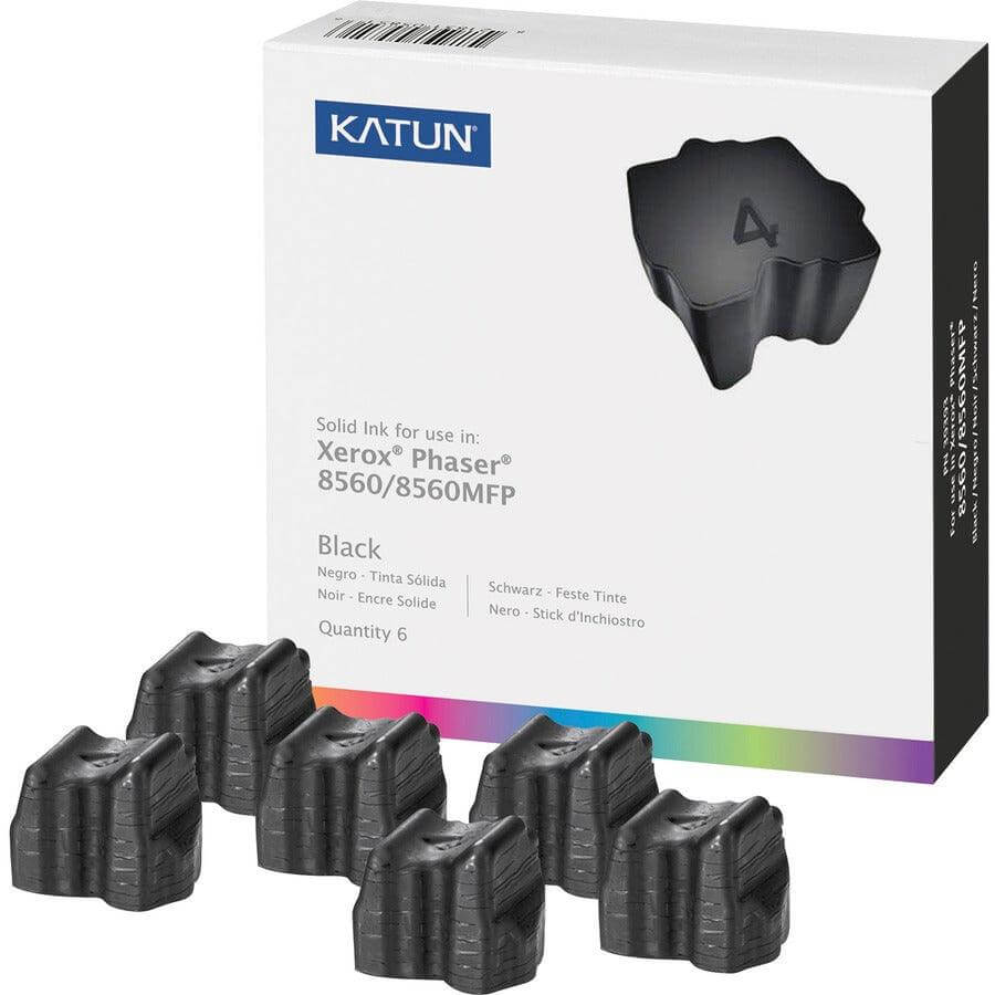 Compatible Xerox 108R00727 Solid Ink Black Katun 6PK 6.8K - TonerParts