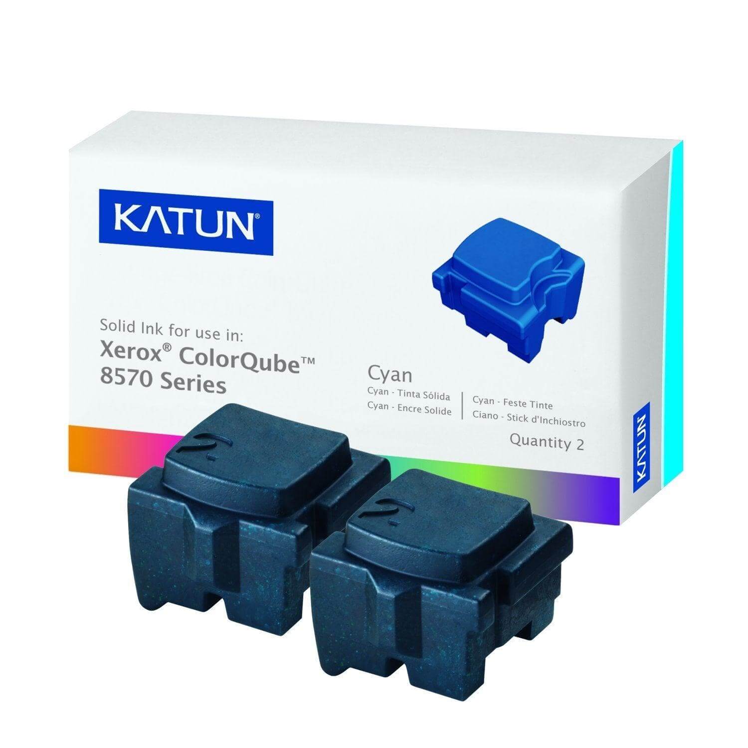 Compatible Xerox 108R00926 Solid Ink Cyan Katun 2 Sticks - TonerParts