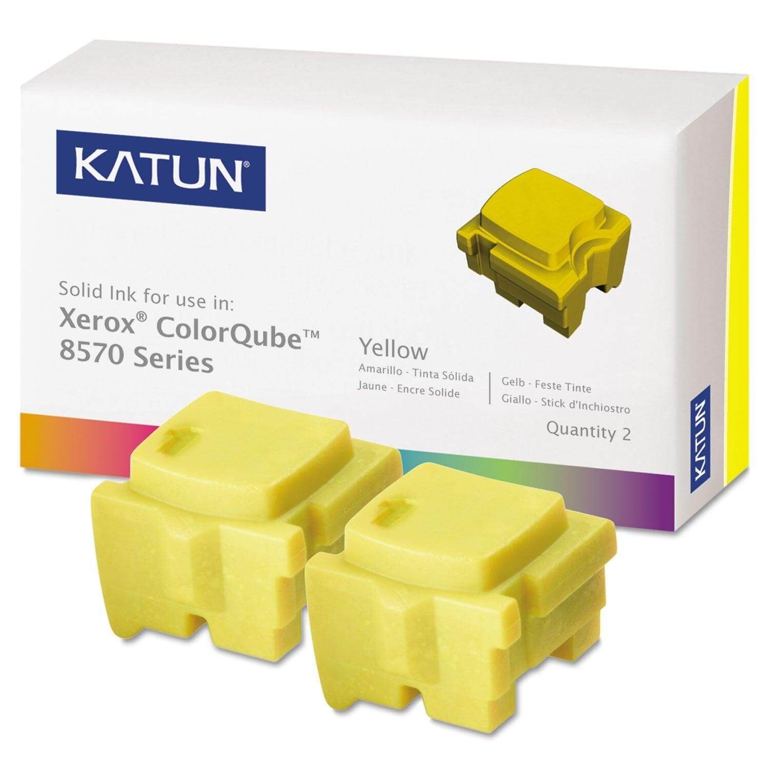 Compatible Xerox 108R00928 Solid Ink Yellow Katun 2 Sticks - TonerParts