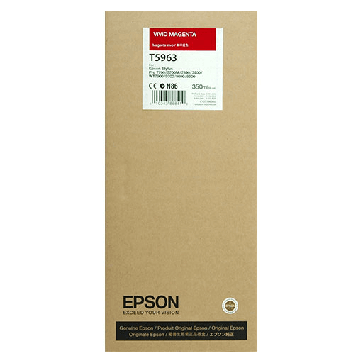 Epson T596300, T5963 OEM Ink Cartridge For Stylus Pro 7890 Vivid Magenta - 350ML - TonerParts