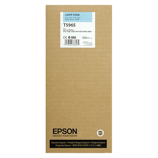 Epson T596500, T5965 OEM Ink Cartridge For Stylus Pro 7890 Light Cyan - 350ML - TonerParts