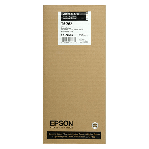 Epson T596800, T5968 OEM Ink Cartridge For Stylus Pro 7890 Matte Black - 350ML - TonerParts